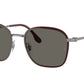 Ray-Ban RB3720 Square Sunglasses  9263R5-Red On Gunmetal 55-145-20 - Color Map Red