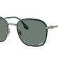 Ray-Ban RB3720 Square Sunglasses  9264O9-Green On Gunmetal 55-145-20 - Color Map Green