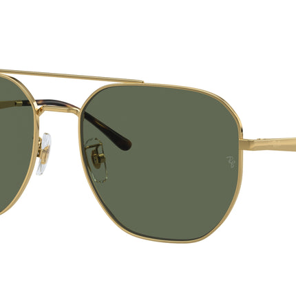Ray-Ban RB3724D Irregular Sunglasses  001/71-Arista Gold 59-145-18 - Color Map Gold