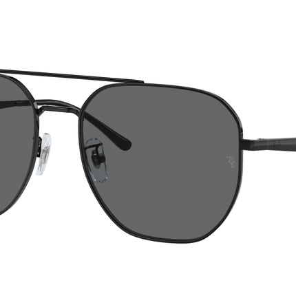 Ray-Ban RB3724D Irregular Sunglasses  002/81-Black 59-145-18 - Color Map Black