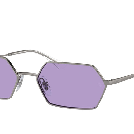 Ray-Ban YEVI RB3728 Irregular Sunglasses  004/1A-Gunmetal 58-145-18 - Color Map Grey