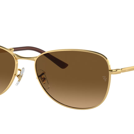 Ray-Ban RB3733 Pilot Sunglasses  001/M2-Arista Gold 59-145-17 - Color Map Gold