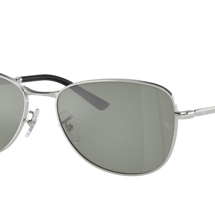 Ray-Ban RB3733 Pilot Sunglasses  003/40-Silver 56-145-17 - Color Map Silver