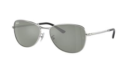 Ray-Ban RB3733 Pilot Sunglasses  003/40-Silver 56-145-17 - Color Map Silver