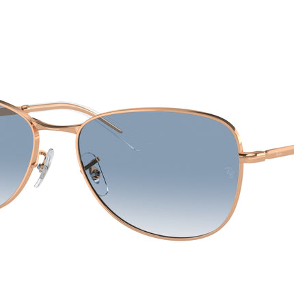 Ray-Ban RB3733 Pilot Sunglasses  92023F-Rose Gold 59-145-17 - Color Map Gold