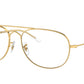 Ray-Ban BAIN BRIDGE RB3735 Pilot Sunglasses  001/GH-Gold 60-145-17 - Color Map Gold