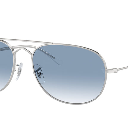 Ray-Ban BAIN BRIDGE RB3735 Pilot Sunglasses  003/3F-Silver 60-145-17 - Color Map Silver