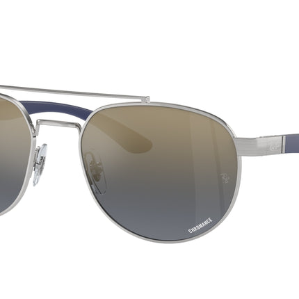 Ray-Ban RB3736CH Irregular Sunglasses  003/J0-Silver 56-145-19 - Color Map Silver