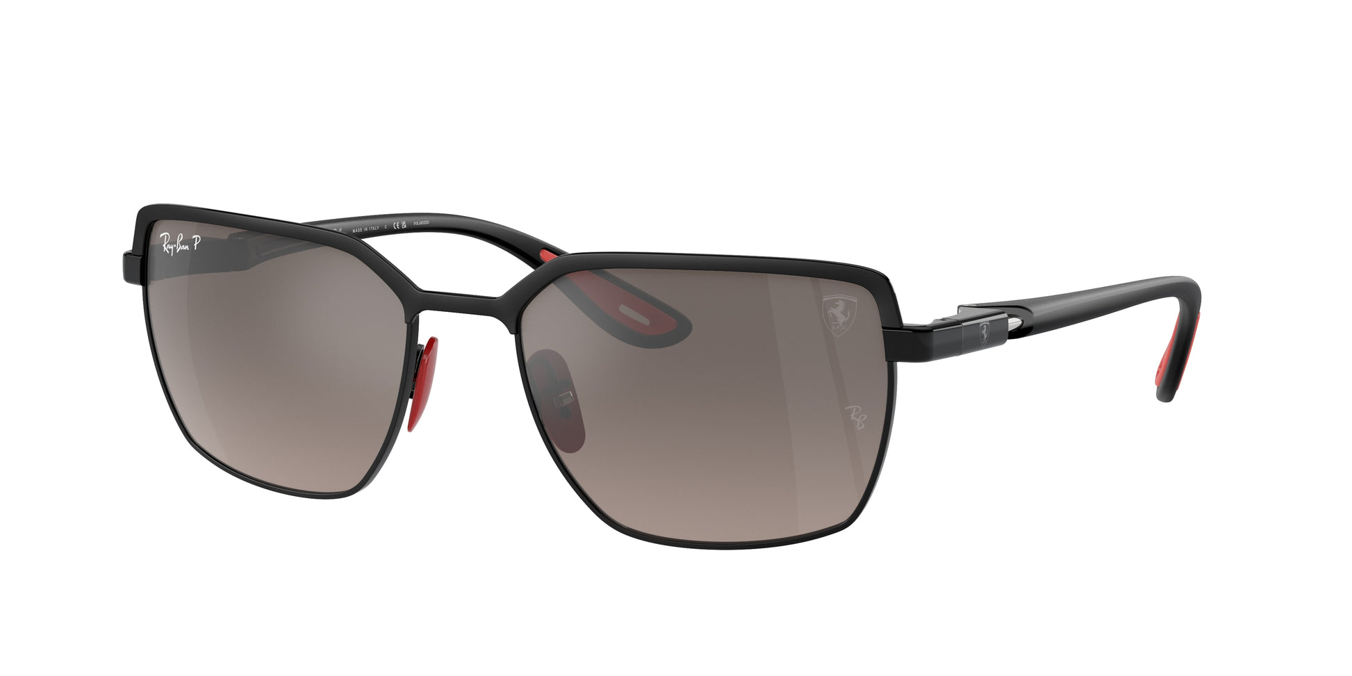 Ray-Ban RB3743M Square Sunglasses  F1035J-Black On Black 58-145-19 - Color Map Black