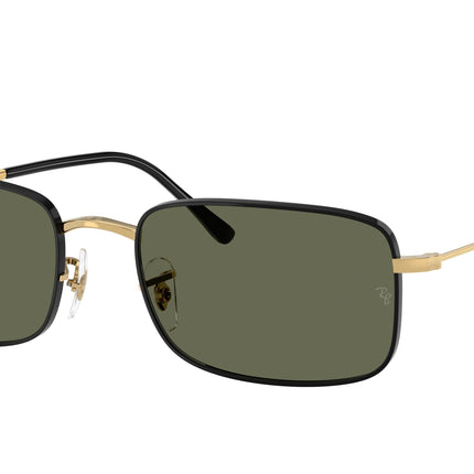 Ray-Ban RB3746 Rectangle Sunglasses  927158-Black On Arista 59-145-20 - Color Map Black