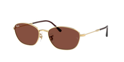 Ray-Ban RB3749 Irregular Sunglasses  001/C5-Arista Gold 58-145-18 - Color Map Gold