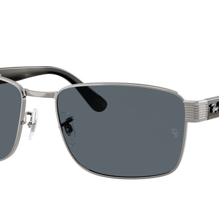 Ray-Ban RB3750 Square Sunglasses  004/R5-Gunmetal 62-145-18 - Color Map Grey