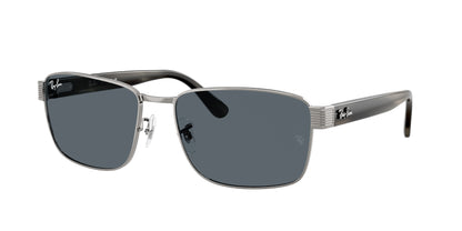 Ray-Ban RB3750 Square Sunglasses  004/R5-Gunmetal 62-145-18 - Color Map Grey