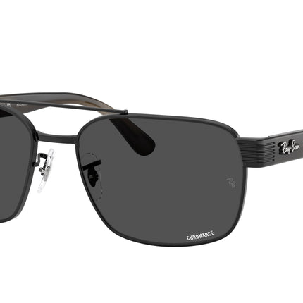 Ray-Ban RB3751CH Square Sunglasses  002/K8-Black 61-145-17 - Color Map Black