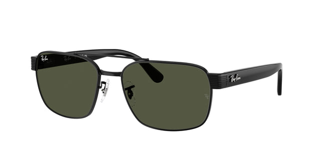 Ray-Ban RB3751 Square Sunglasses  002/31-Black 61-145-17 - Color Map Black