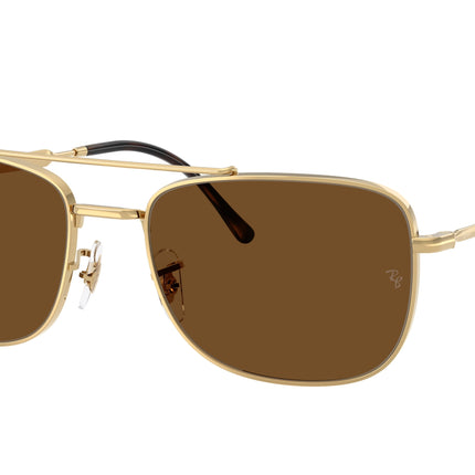 Ray-Ban RB3755 Rectangle Sunglasses  001/57-Arista Gold 62-145-19 - Color Map Gold