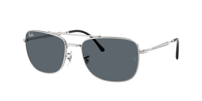 Ray-Ban RB3755 Rectangle Sunglasses  003/R5-Silver 62-145-19 - Color Map Silver