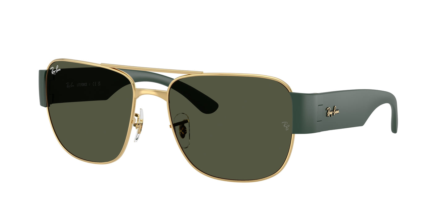 Ray-Ban RB3756 Square Sunglasses  001/31-Gold 59-140-18 - Color Map Gold