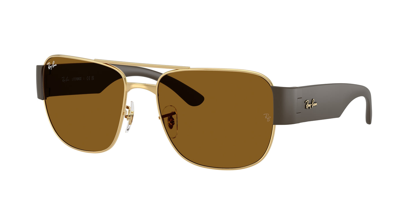 Ray-Ban RB3756 Square Sunglasses  001/33-Arista Gold 59-140-18 - Color Map Gold