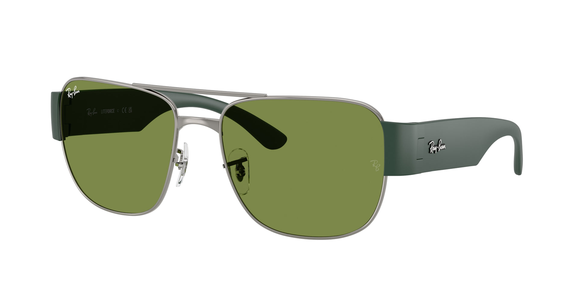 Ray-Ban RB3756 Square Sunglasses  004/4E-Gunmetal 59-140-18 - Color Map Grey