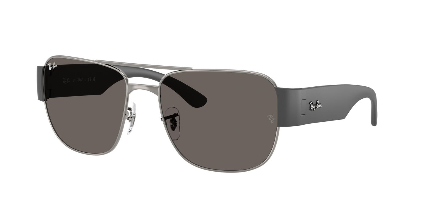 Ray-Ban RB3756 Square Sunglasses  004/B1-Gunmetal 59-140-18 - Color Map Grey