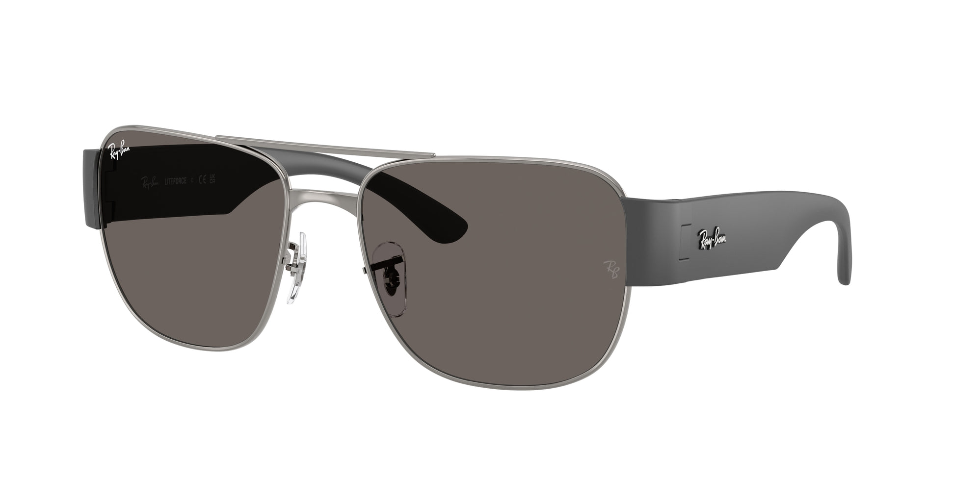 Ray-Ban RB3756 Square Sunglasses  004/B1-Gunmetal 59-140-18 - Color Map Grey