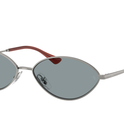 Ray-Ban KAI RB3757 Oval Sunglasses  004/2V-Gunmetal 59-145-15 - Color Map Grey