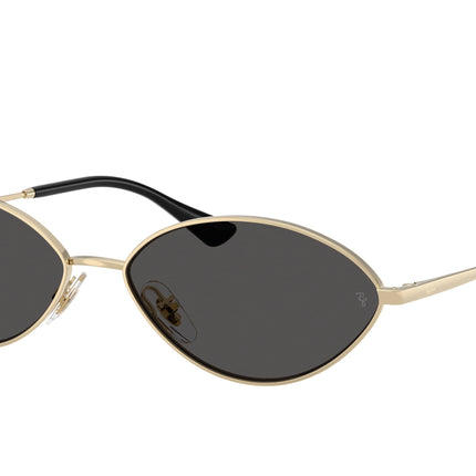 Ray-Ban KAI RB3757 Oval Sunglasses  921387-Pale Gold 59-145-15 - Color Map Gold