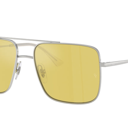 Ray-Ban ARI RB3758 Square Sunglasses  003/6D-Silver 56-145-16 - Color Map Silver