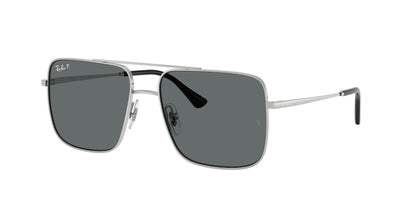 Ray-Ban ARI RB3758 Square Sunglasses  003/81-Silver 56-145-16 - Color Map Silver