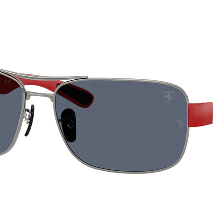 Ray-Ban RB3763M Square Sunglasses  F01887-Gunmetal 64-135-17 - Color Map Grey