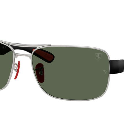 Ray-Ban RB3763M Square Sunglasses  F03171-Silver 64-135-17 - Color Map Silver