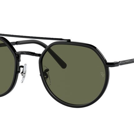 Ray-Ban RB3765 Irregular Sunglasses  002/58-Black 53-145-22 - Color Map Black