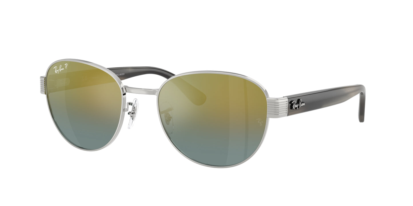 Ray-Ban RB3766CH Square Sunglasses  003/J0-Silver 56-145-20 - Color Map Silver