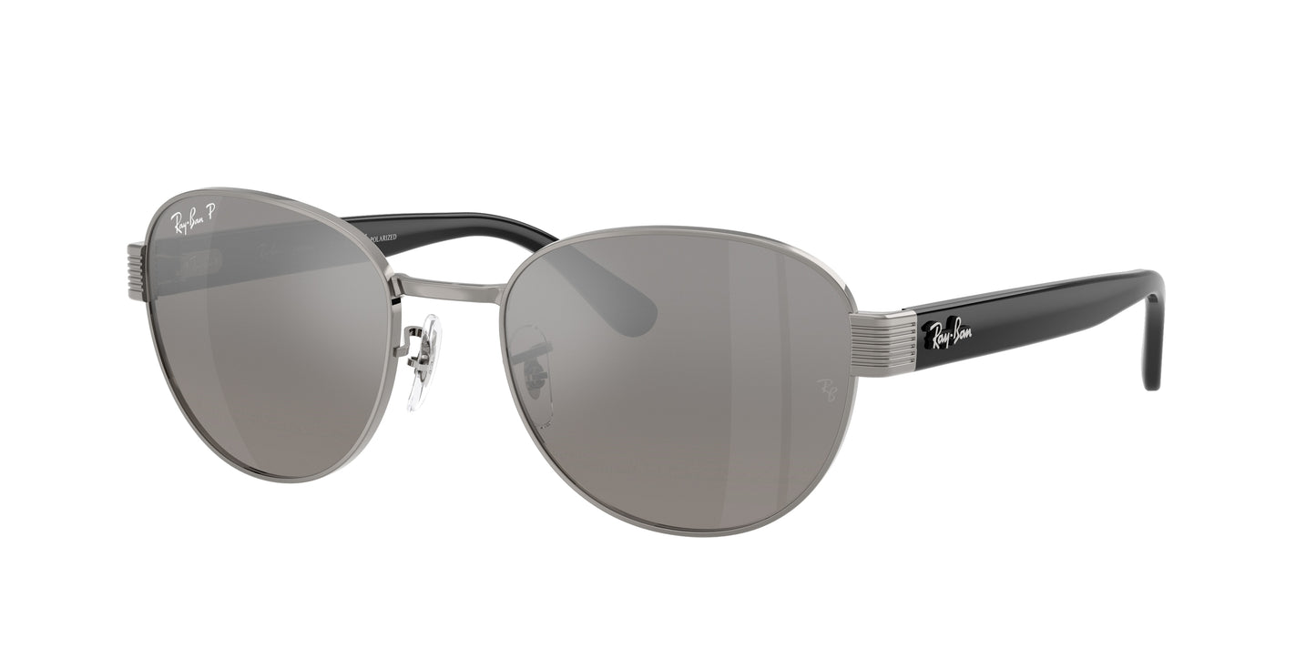 Ray-Ban RB3766CH Square Sunglasses  004/5J-Gunmetal 56-145-20 - Color Map Grey