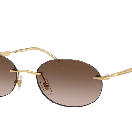 Ray-Ban RB3767 Oval Sunglasses  001/13-Arista Gold 54-145-18 - Color Map Gold