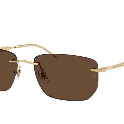 Ray-Ban RB3768 Irregular Sunglasses  001/73-Arista Gold 56-145-17 - Color Map Gold