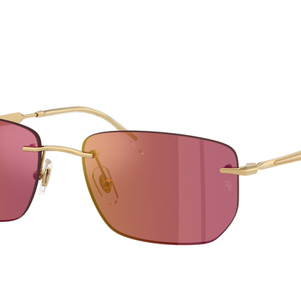 Ray-Ban RB3768 Irregular Sunglasses  001/D0-Arista Gold 56-145-17 - Color Map Gold