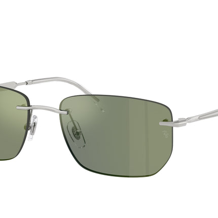 Ray-Ban RB3768 Irregular Sunglasses  003/6R-Silver 56-145-17 - Color Map Silver