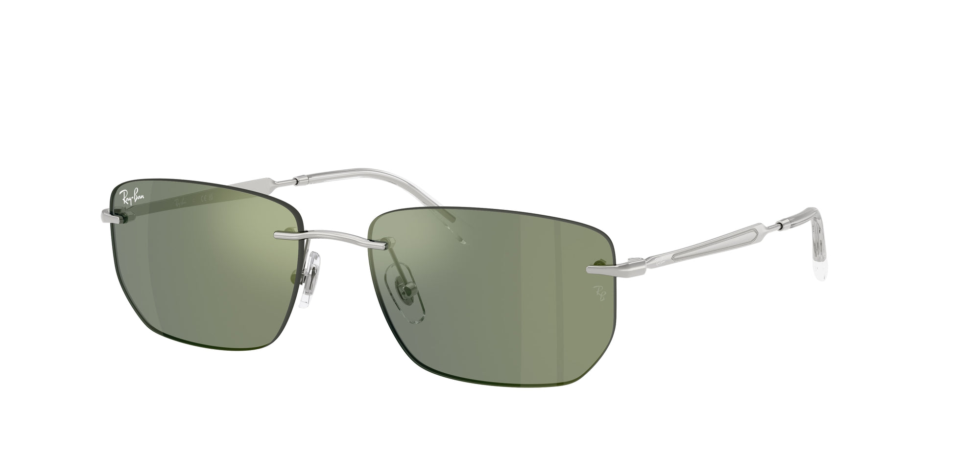 Ray-Ban RB3768 Irregular Sunglasses  003/6R-Silver 56-145-17 - Color Map Silver