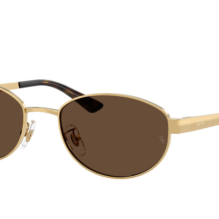 Ray-Ban RB3774D Oval Sunglasses  001/73-Arista Gold 55-145-19 - Color Map Gold