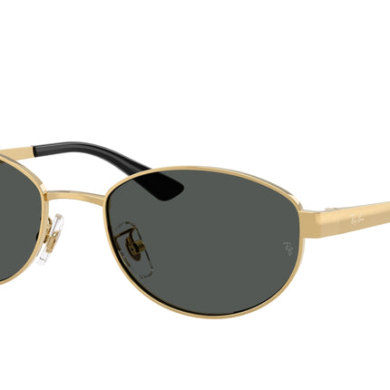 Ray-Ban RB3774D Oval Sunglasses  001/87-Arista Gold 55-145-19 - Color Map Gold