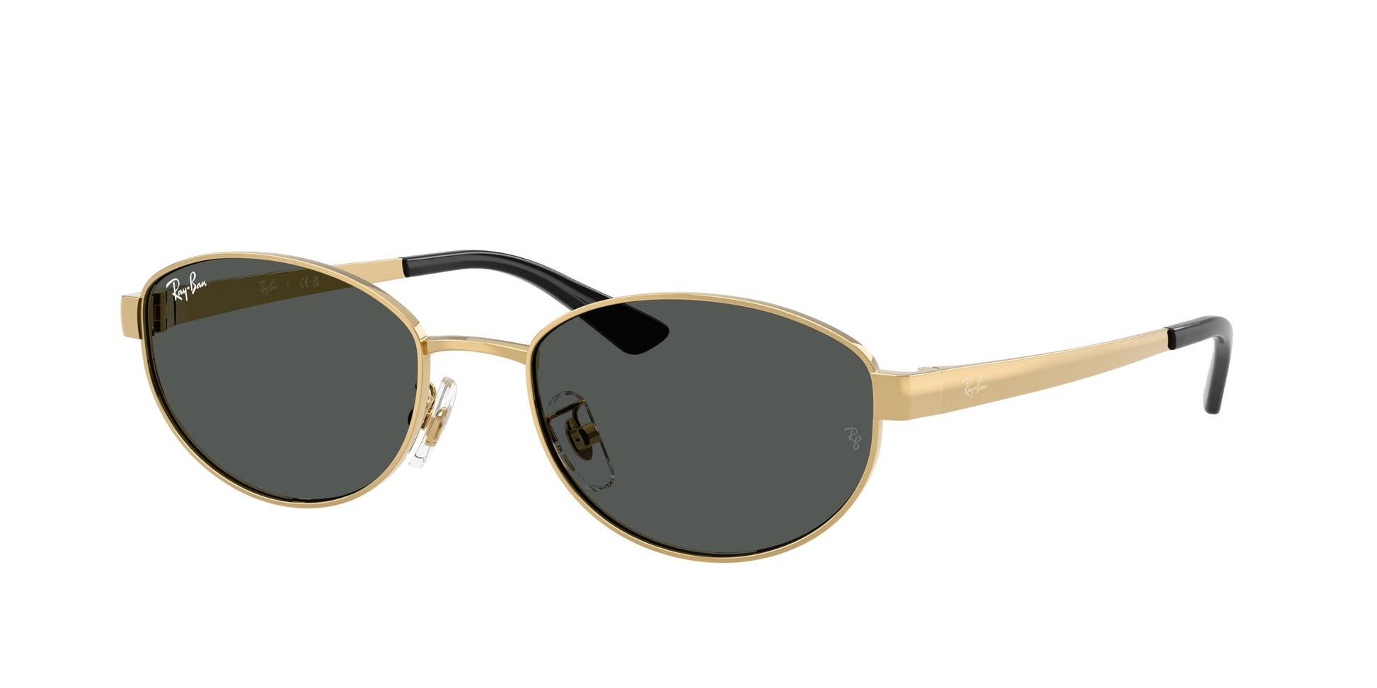 Ray-Ban RB3774D Oval Sunglasses  001/87-Arista Gold 55-145-19 - Color Map Gold