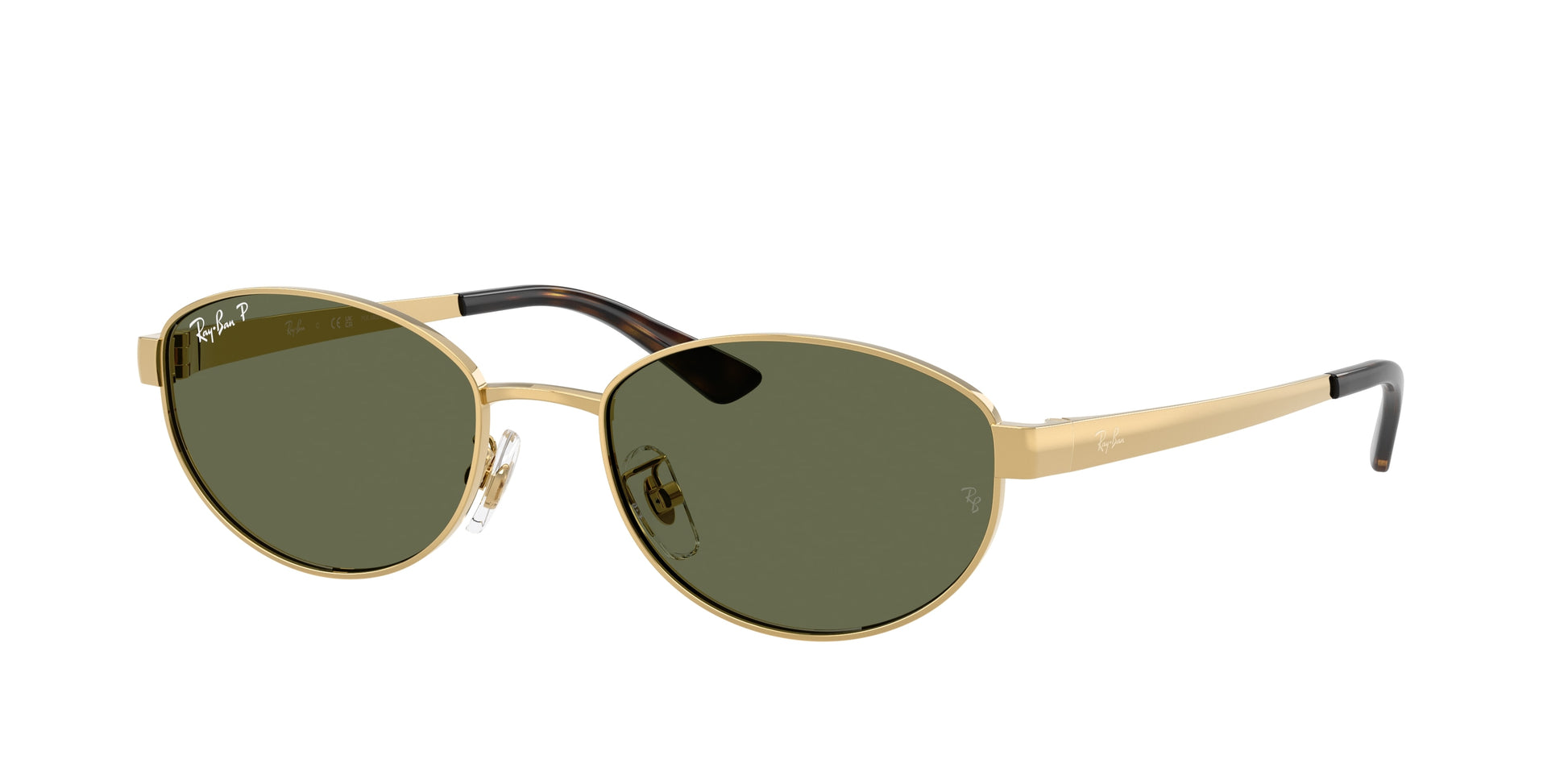 Ray-Ban RB3774D Oval Sunglasses  001/9A-Arista Gold 55-145-19 - Color Map Gold