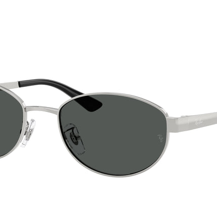 Ray-Ban RB3774D Oval Sunglasses  003/87-Silver 55-145-19 - Color Map Silver