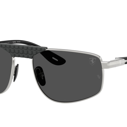 Ray-Ban RB3776M Irregular Sunglasses  F122K8-Silver 58-145-18 - Color Map Silver