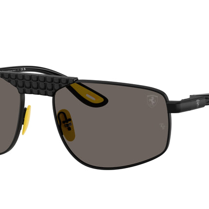 Ray-Ban RB3776M Irregular Sunglasses  F128B1-Matte Black 58-145-18 - Color Map Black