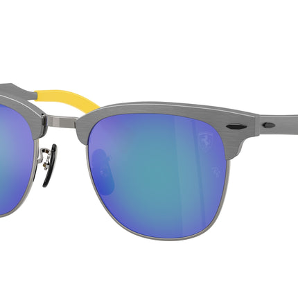 Ray-Ban RB3807M Square Sunglasses  F1134L-Brushed Grey On Gunmetal 51-140-21 - Color Map Grey