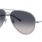 Ray-Ban OLD AVIATOR RB3825 Pilot Sunglasses  004/78-Gunmetal 62-145-14 - Color Map Grey