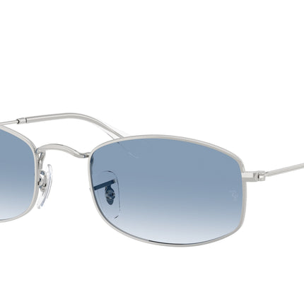 Ray-Ban RB3832 Irregular Sunglasses  003/3F-Silver 55-145-21 - Color Map Silver